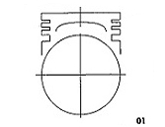 活塞頭形 1-20 汽柴油車種引擎活塞製造、銷售、OEM代工