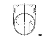 活塞頭形 281-300 汽柴油車種引擎活塞製造、銷售、OEM代工
